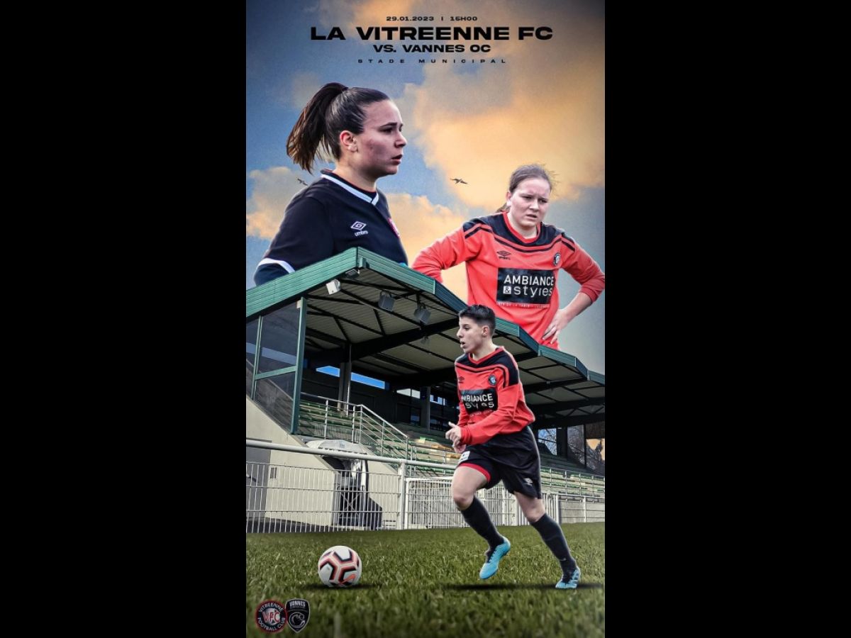 #VFCVOC | Jour de Match R2F 🔥

➡️ La Vitréenne FC 🆚 Vannes OC

Match à 15H00 au Stade Municipal de Vitré ! ⚡️

#TeamVFC